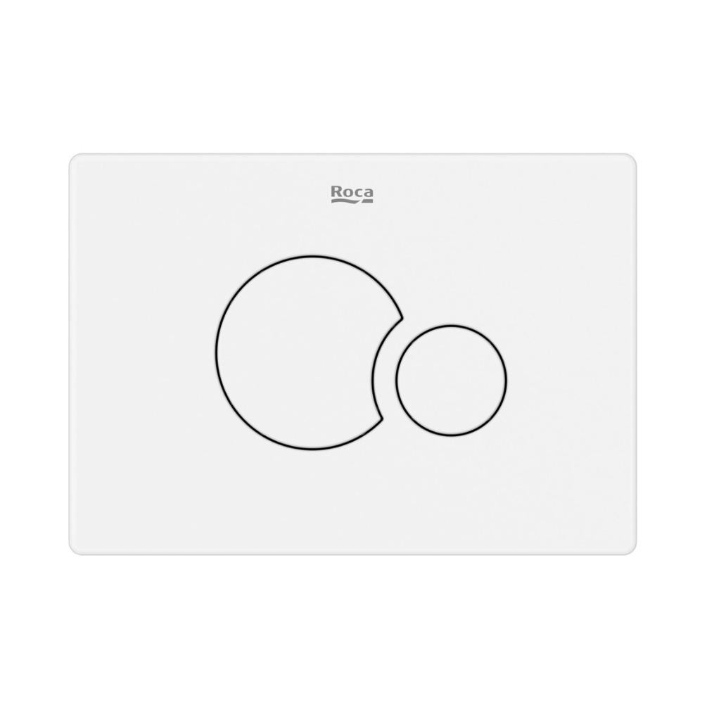 Cut out image of the Roca Duplo S PS5 Matt White Dual Flush Plate